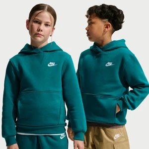 Bluza z kapturem dla dużych dzieci Nike Club Fleece - Niebieski