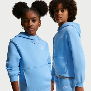Bluza z kapturem dla dużych dzieci Nike Club Fleece - Niebieski