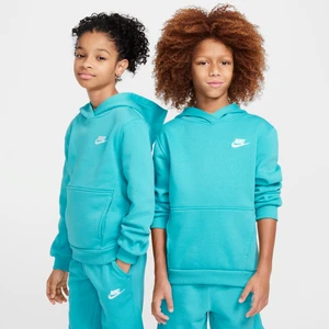 Bluza z kapturem dla dużych dzieci Nike Club Fleece - Zieleń