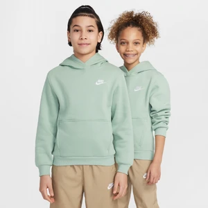 Bluza z kapturem dla dużych dzieci Nike Club Fleece - Zieleń