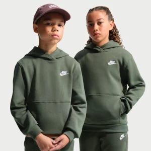 Bluza z kapturem dla dużych dzieci Nike Club Fleece - Zieleń