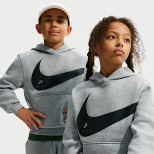 Bluza z kapturem dla dużych dzieci Nike Club - Szary