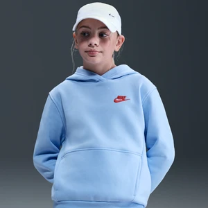 Bluza z kapturem dla dużych dzieci Nike Sportswear Club Fleece - Niebieski