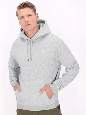 Bluza z kapturem Dreimaster szary