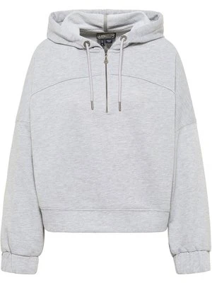 Bluza z kapturem Dreimaster szary melanż