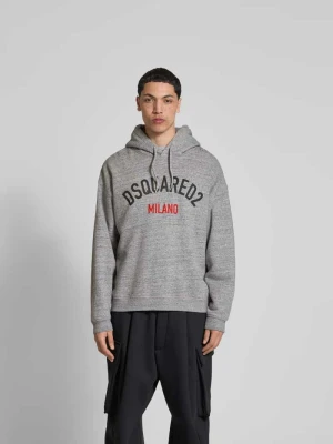 Bluza z kapturem Dsquared2 Średnioszary