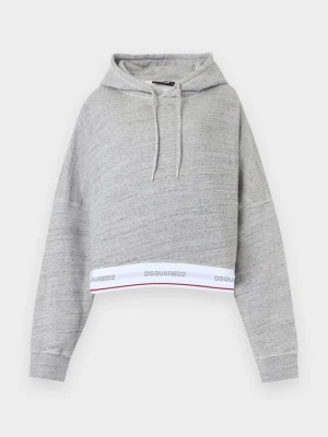 Bluza z kapturem Dsquared2 szary