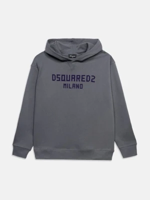 Bluza z kapturem Dsquared2 szary melanż