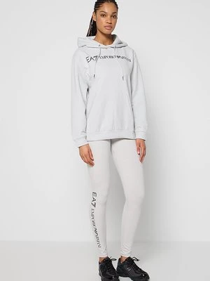 Bluza z kapturem EA7 Emporio Armani szary