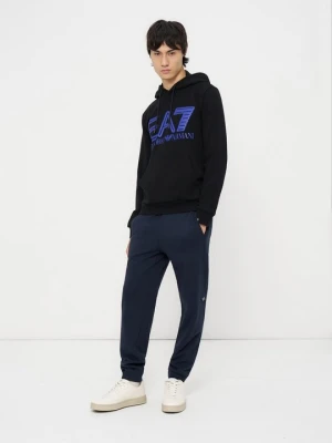 Bluza z kapturem EA7 Emporio Armani antracytowy