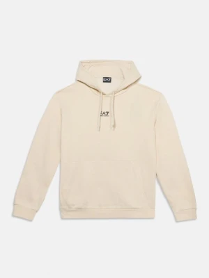 Bluza z kapturem EA7 Emporio Armani beżowy