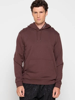 Bluza z kapturem EA7 Emporio Armani brązowy