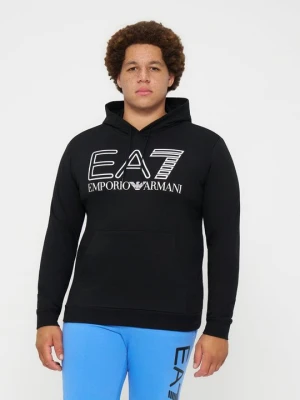 Bluza z kapturem EA7 Emporio Armani czarny
