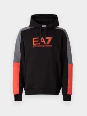 Bluza z kapturem EA7 Emporio Armani czarny