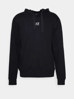 Bluza z kapturem EA7 Emporio Armani granatowy