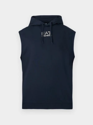 Bluza z kapturem EA7 Emporio Armani granatowy