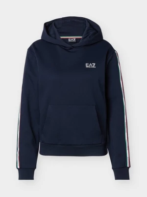Bluza z kapturem EA7 Emporio Armani granatowy