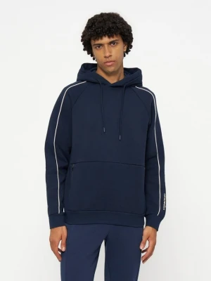 Bluza z kapturem EA7 Emporio Armani granatowy