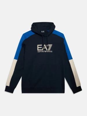 Bluza z kapturem EA7 Emporio Armani granatowy