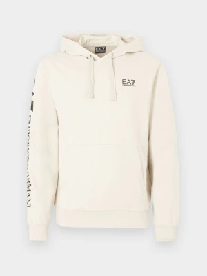 Bluza z kapturem EA7 Emporio Armani mleczny