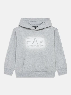 Bluza z kapturem EA7 Emporio Armani szary