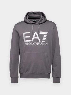 Bluza z kapturem EA7 Emporio Armani szary