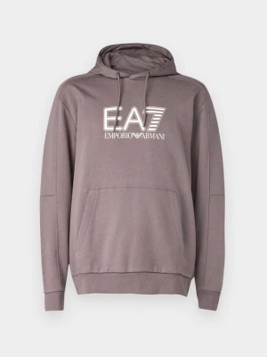 Bluza z kapturem EA7 Emporio Armani szary