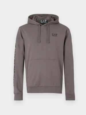 Bluza z kapturem EA7 Emporio Armani szary