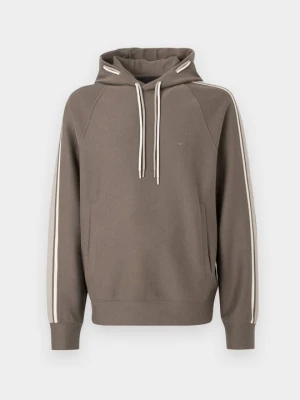 Bluza z kapturem Emporio Armani brązowy