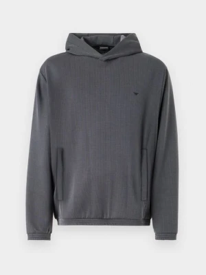 Bluza z kapturem Emporio Armani ciemnoszary