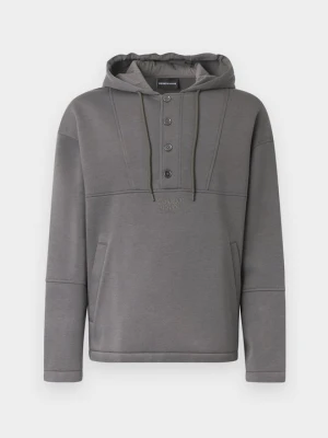 Bluza z kapturem Emporio Armani ciemnozielony