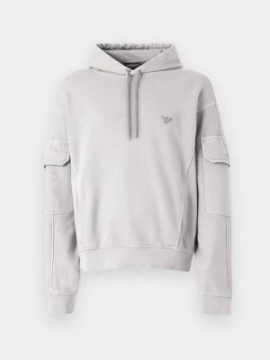 Bluza z kapturem Emporio Armani szary