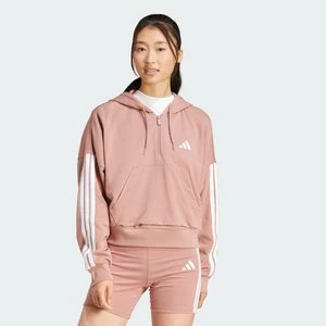 Bluza z kapturem Essentials 3-Stripes French Terry Quarter-Zip Adidas