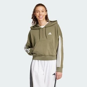 Bluza z kapturem Essentials 3-Stripes French Terry Quarter-Zip Adidas