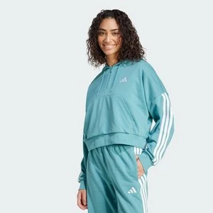 Bluza z kapturem Essentials 3-Stripes French Terry Quarter-Zip Adidas