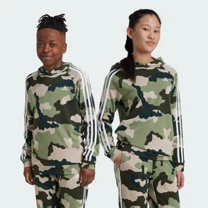 Bluza z kapturem Essentials Allover Print Kids Adidas