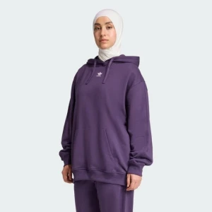 Bluza z kapturem Essentials Loose French Terry Adidas Aurora Plum