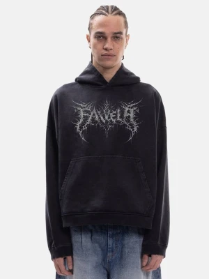 Bluza z kapturem FAVELA czarny
