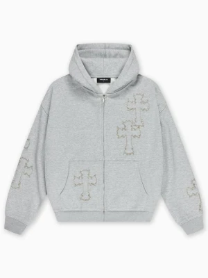 Bluza z kapturem FAVELA jasnoszary