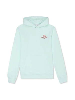 Bluza z kapturem Fila turkusowy