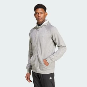 Bluza z kapturem Game and Go Training Big Logo 3-Stripes Full-Zip Adidas