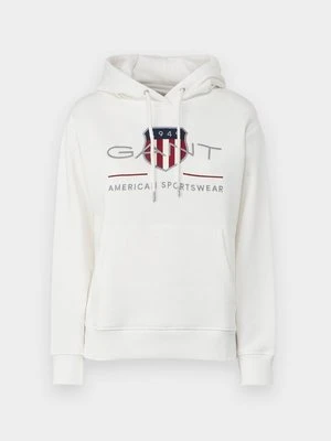 Bluza z kapturem Gant mleczny