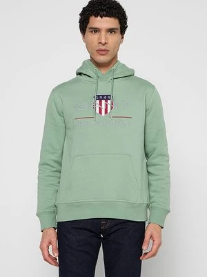 Bluza z kapturem Gant zielony