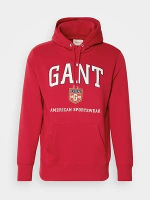 Bluza z kapturem Gant jasnoróżowy