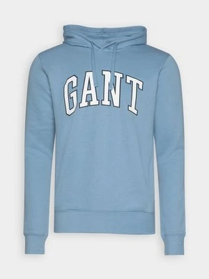 Bluza z kapturem Gant jasnoniebieski