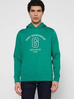 Bluza z kapturem Gant zielony