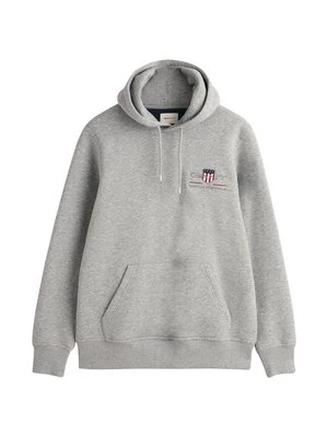 Bluza z kapturem Gant szary
