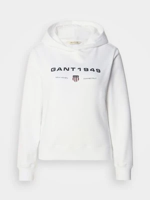 Bluza z kapturem Gant biały