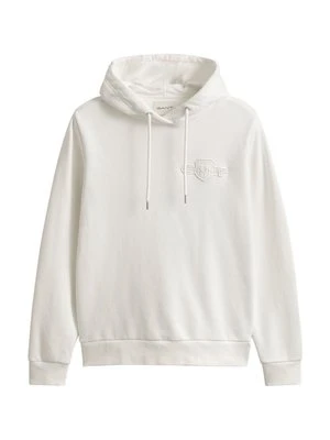 Bluza z kapturem Gant mleczny