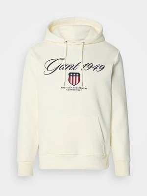Bluza z kapturem Gant mleczny